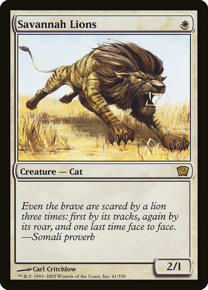 Savannah Lions card front
