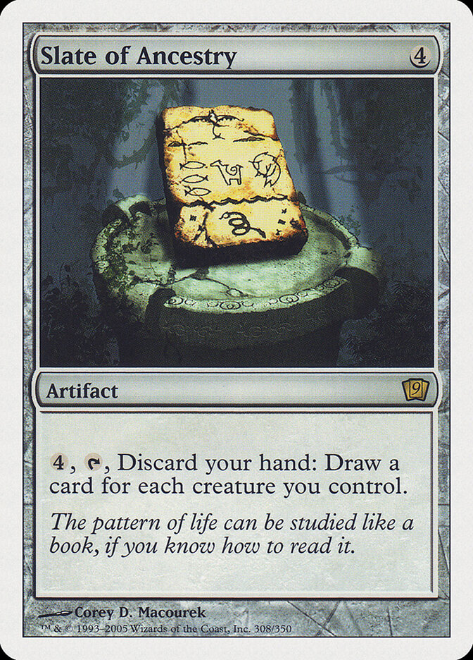 Slate of Ancestry card front