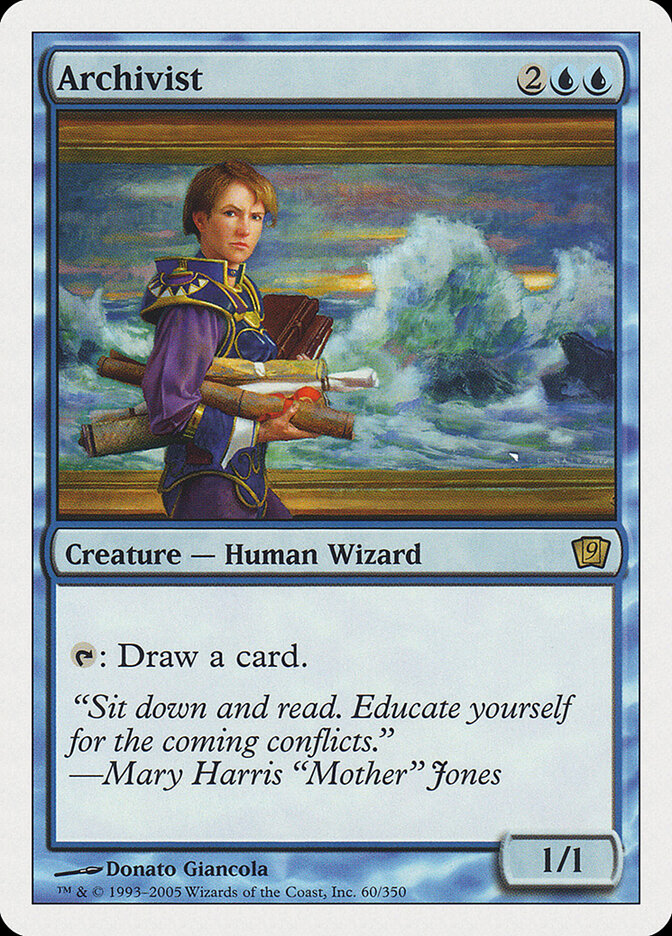 Archivist card front