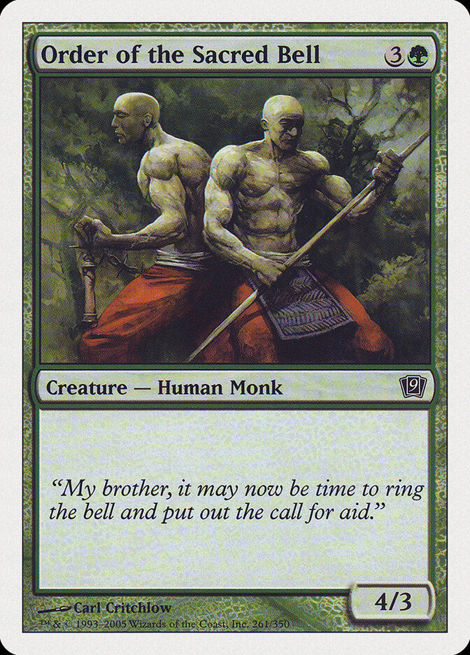 Order of the Sacred Bell card front