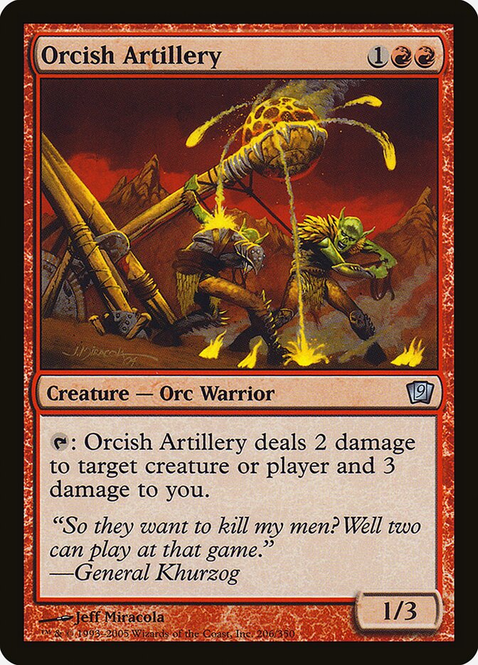 Orcish Artillery card front