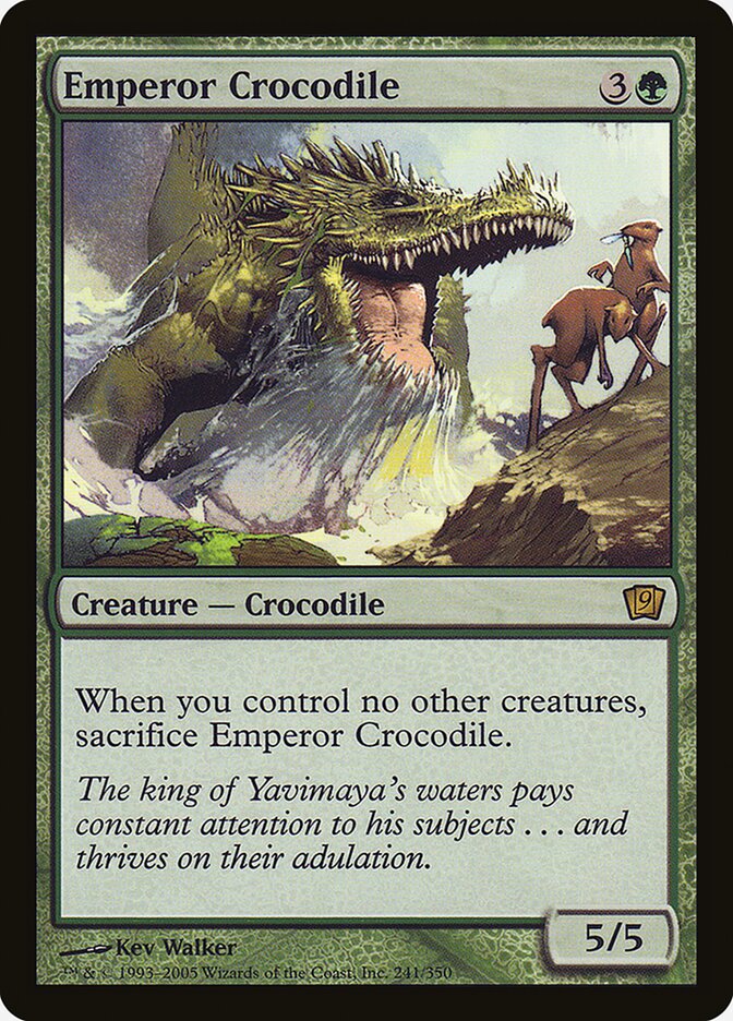 Emperor Crocodile card front