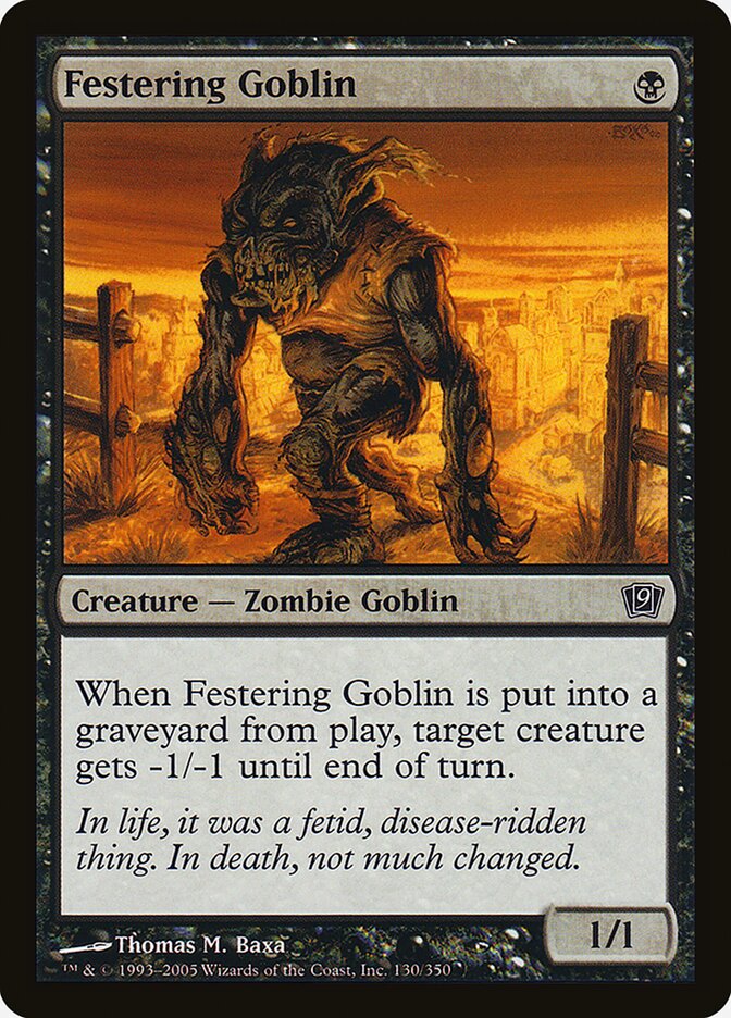Festering Goblin card front