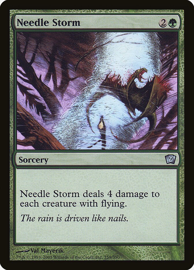 Needle Storm card front