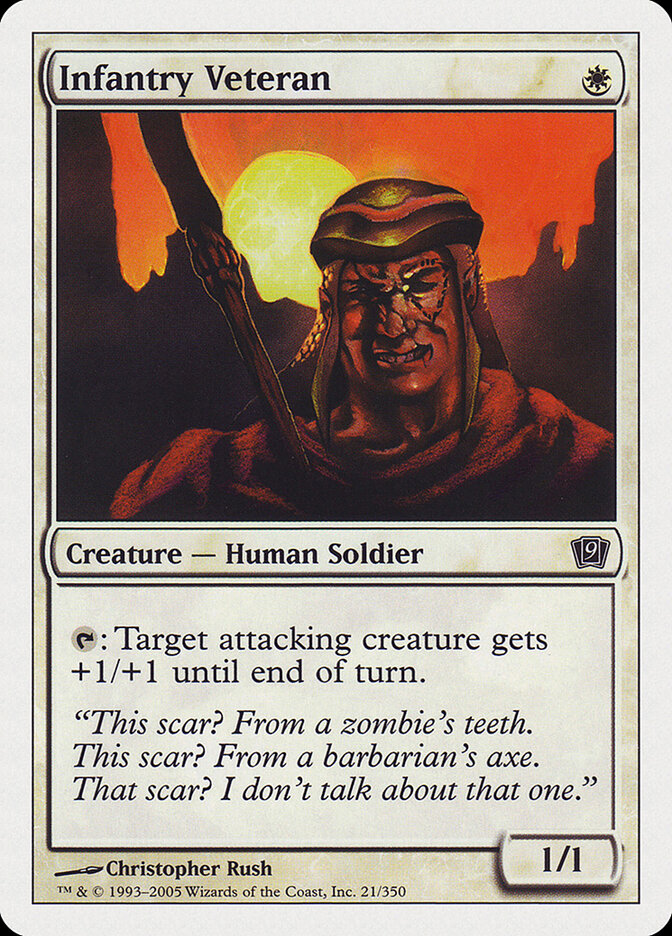 Infantry Veteran card front