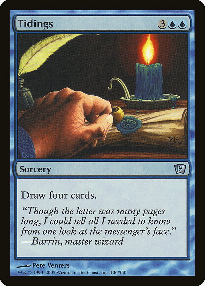 Tidings card front