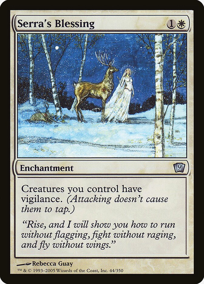 Serra's Blessing card front