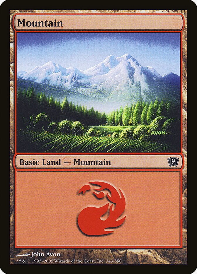 Mountain card front