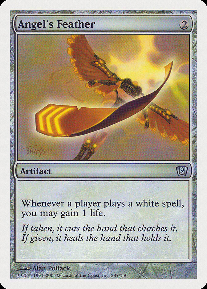 Angel's Feather card front