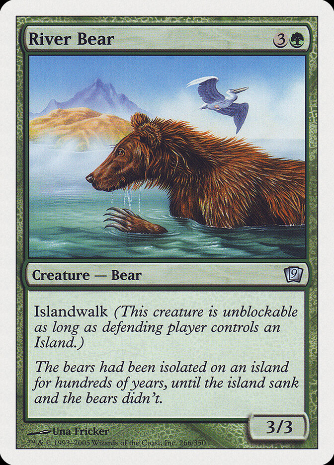River Bear card front