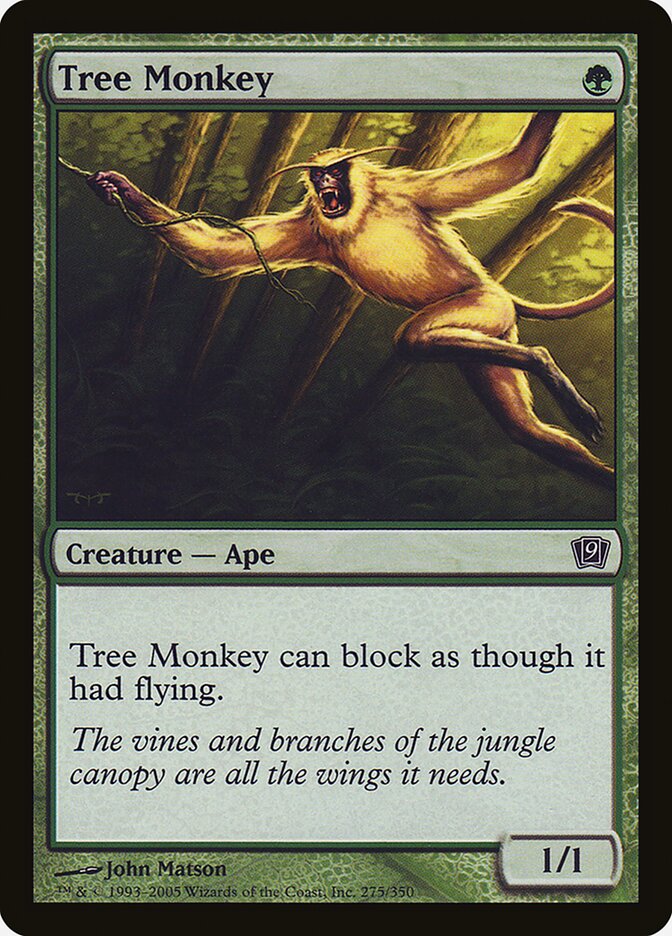 Tree Monkey card front
