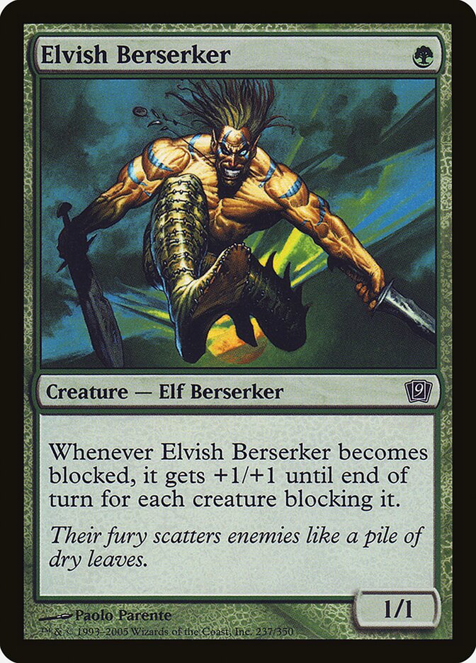 Elvish Berserker card front