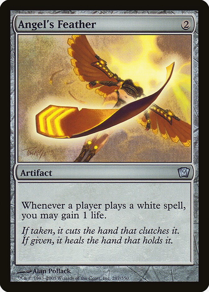 Angel's Feather card front