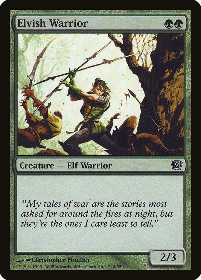 Elvish Warrior card front