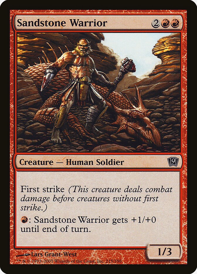 Sandstone Warrior card front