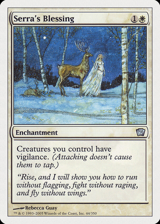 Serra's Blessing card front