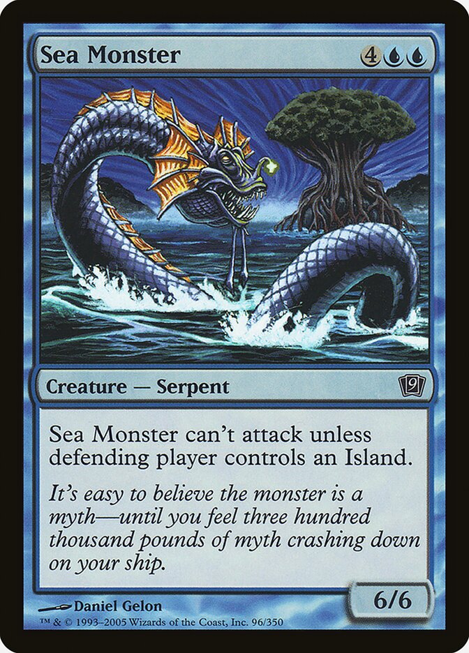 Sea Monster card front