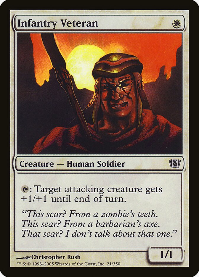 Infantry Veteran card front