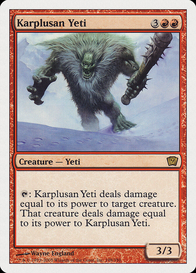 Karplusan Yeti card front