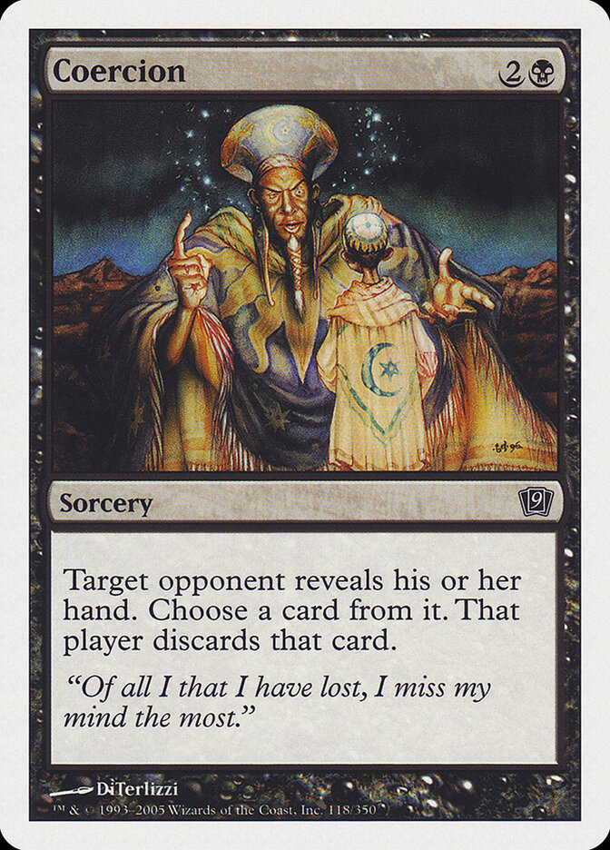 Coercion card front