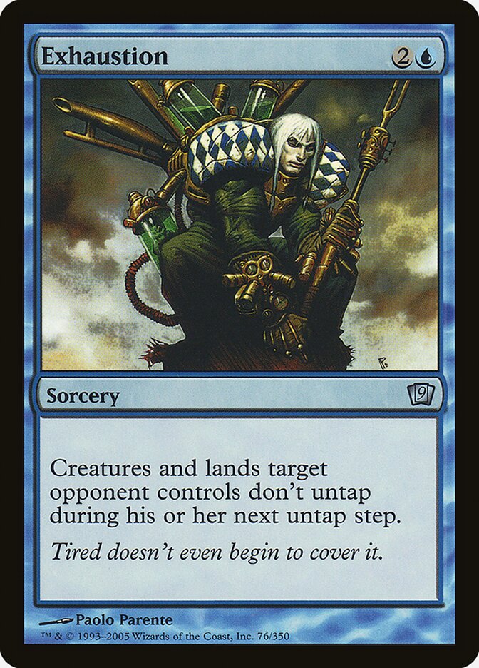 Exhaustion card front