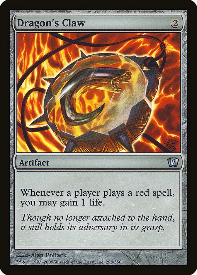 Dragon's Claw card front