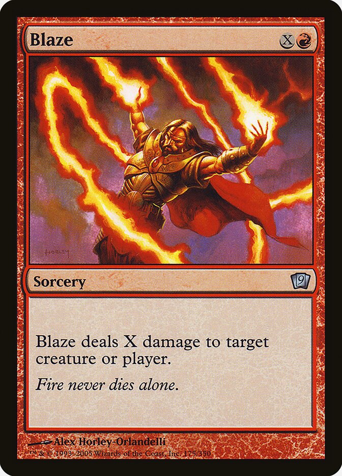 Blaze card front