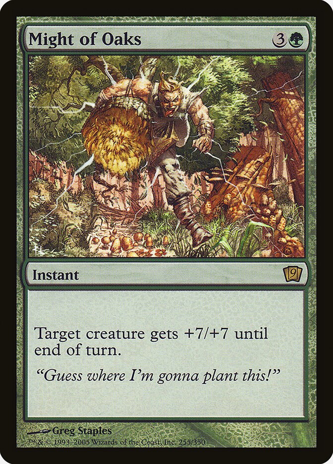 Might of Oaks card front