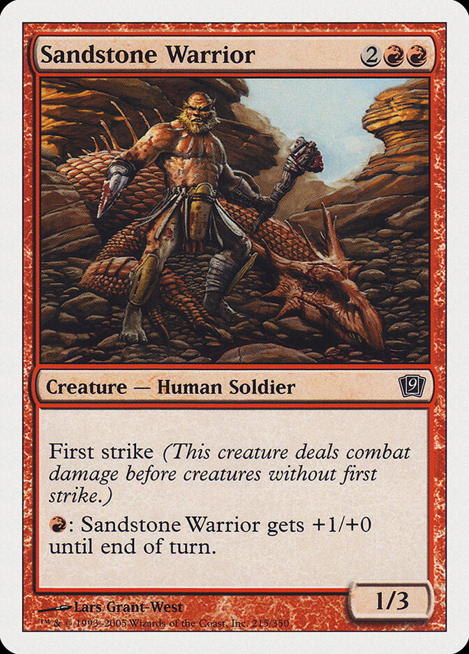 Sandstone Warrior card front