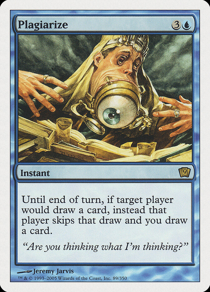 Plagiarize card front