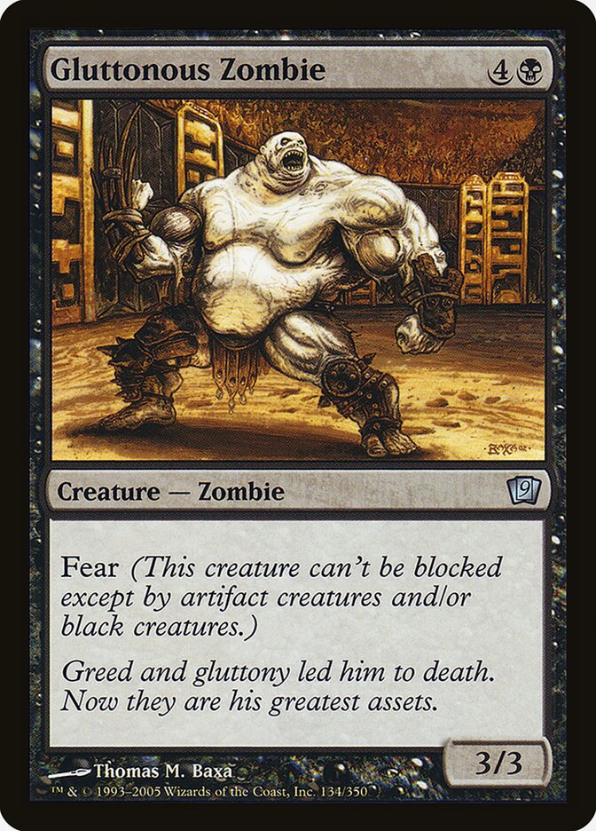 Gluttonous Zombie card front