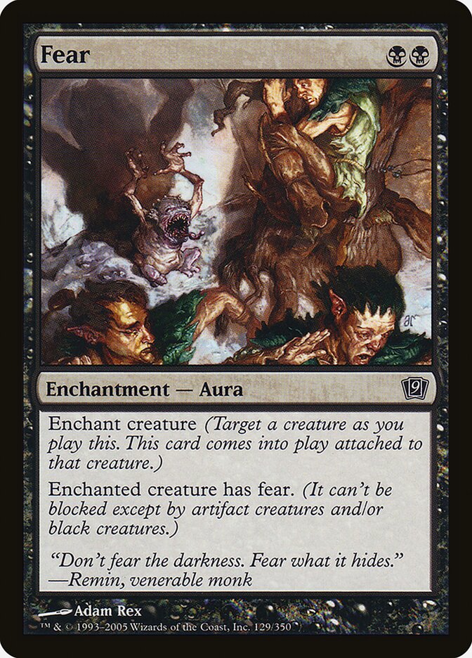 Fear card front