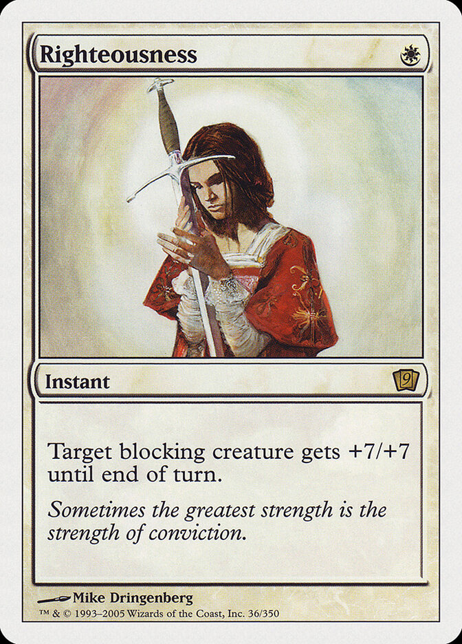 Righteousness card front