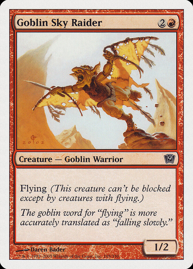 Goblin Sky Raider card front