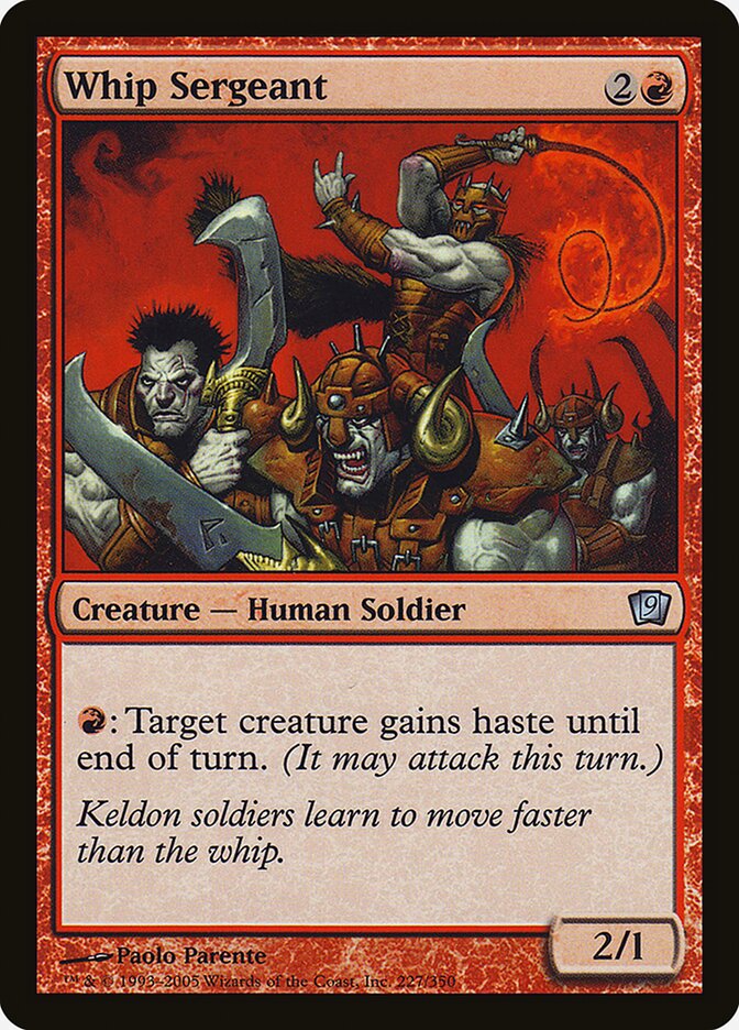 Whip Sergeant card front
