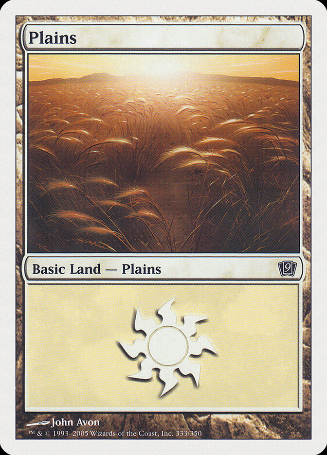 Plains card front