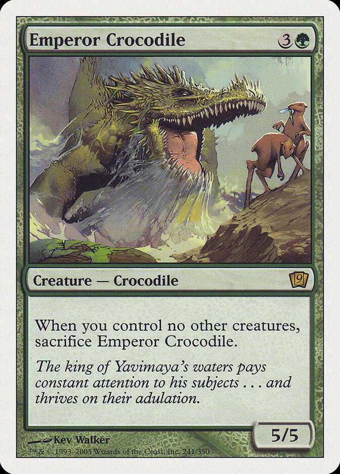 Emperor Crocodile card front
