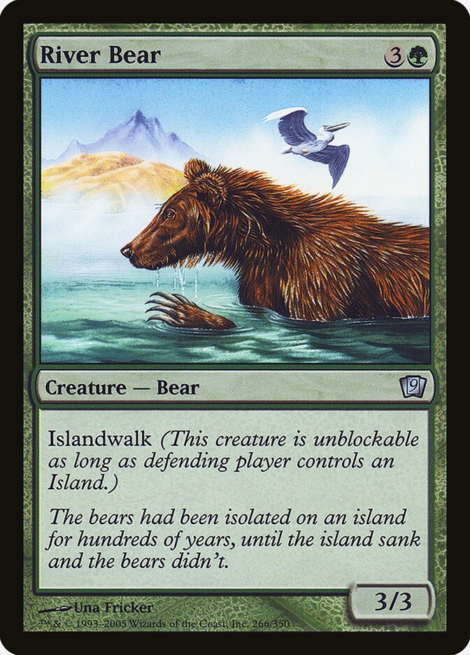 River Bear card front