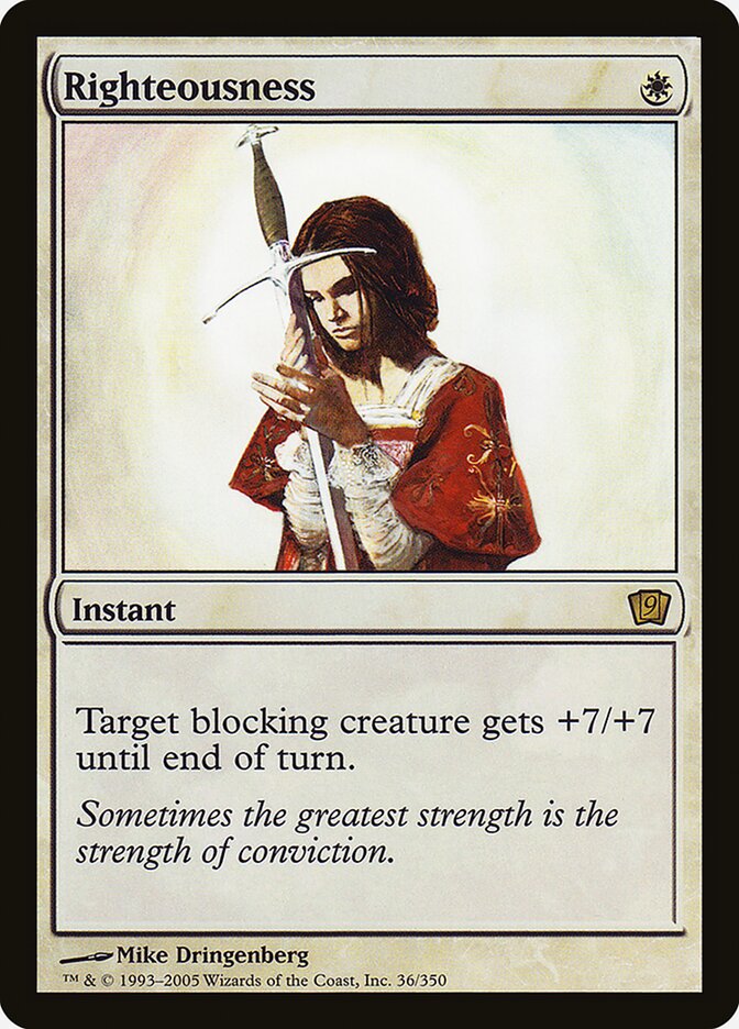 Righteousness card front