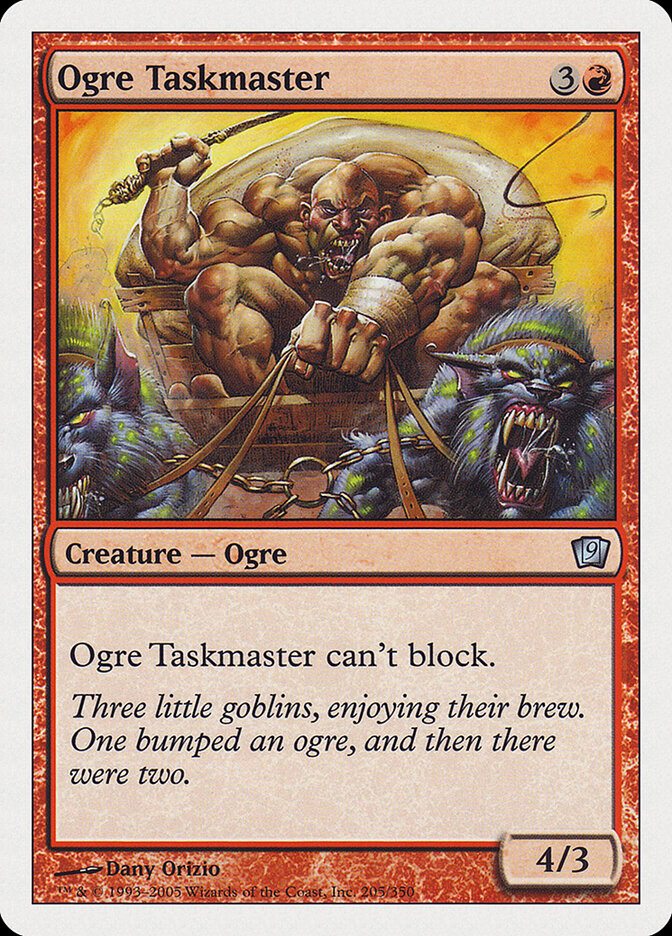 Ogre Taskmaster card front