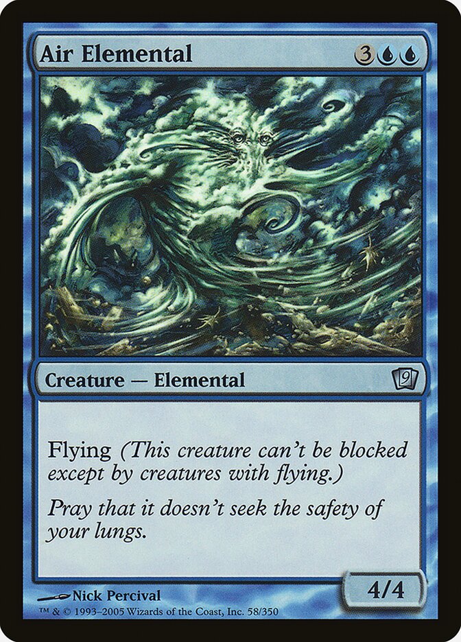 Air Elemental card front