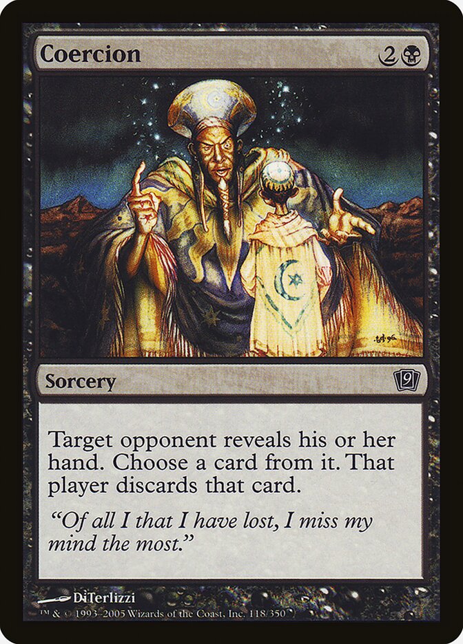 Coercion card front