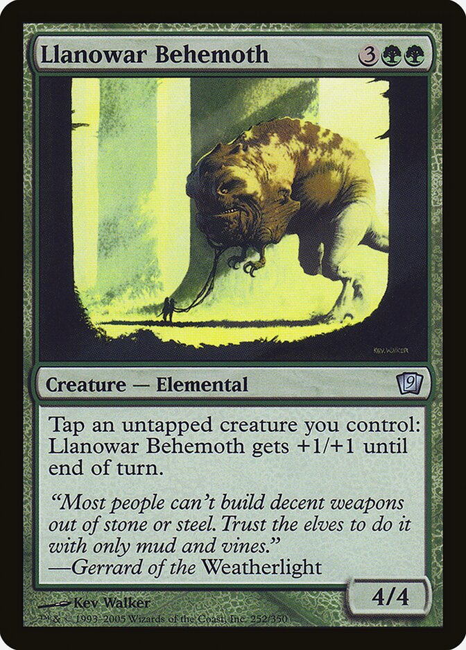 Llanowar Behemoth card front