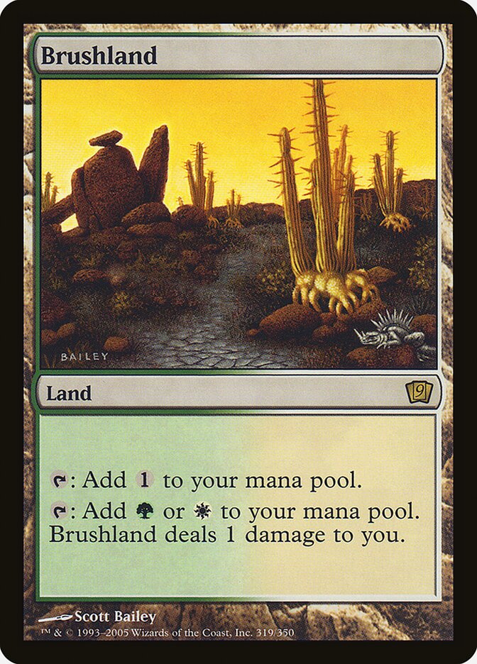 Brushland card front
