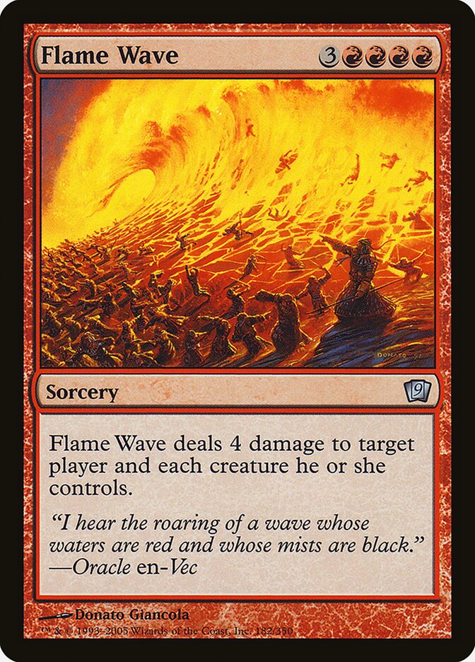 Flame Wave card front