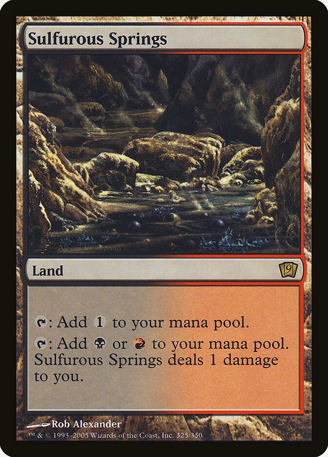 Sulfurous Springs card front