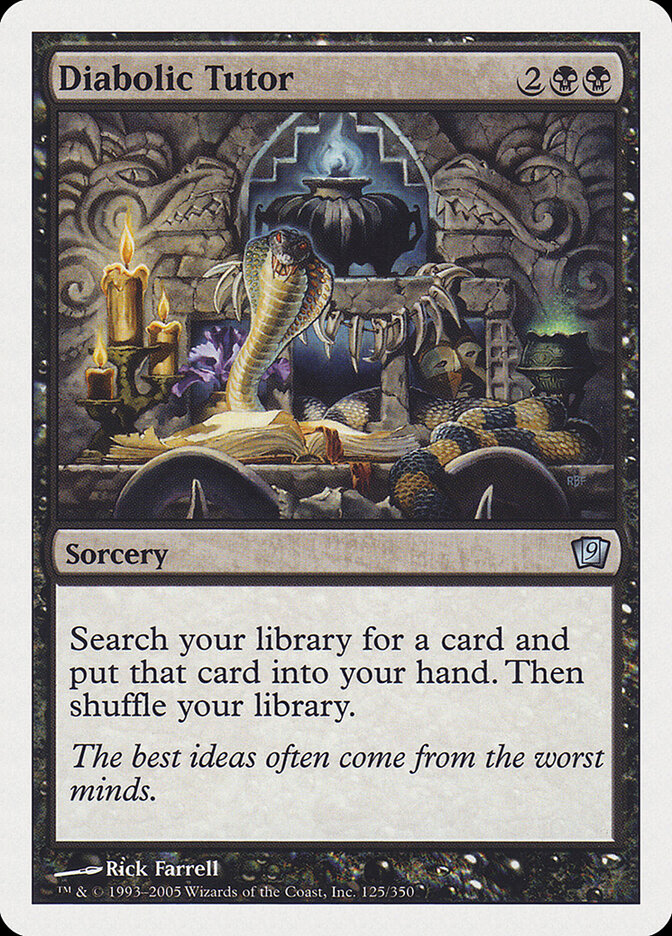 Diabolic Tutor card front