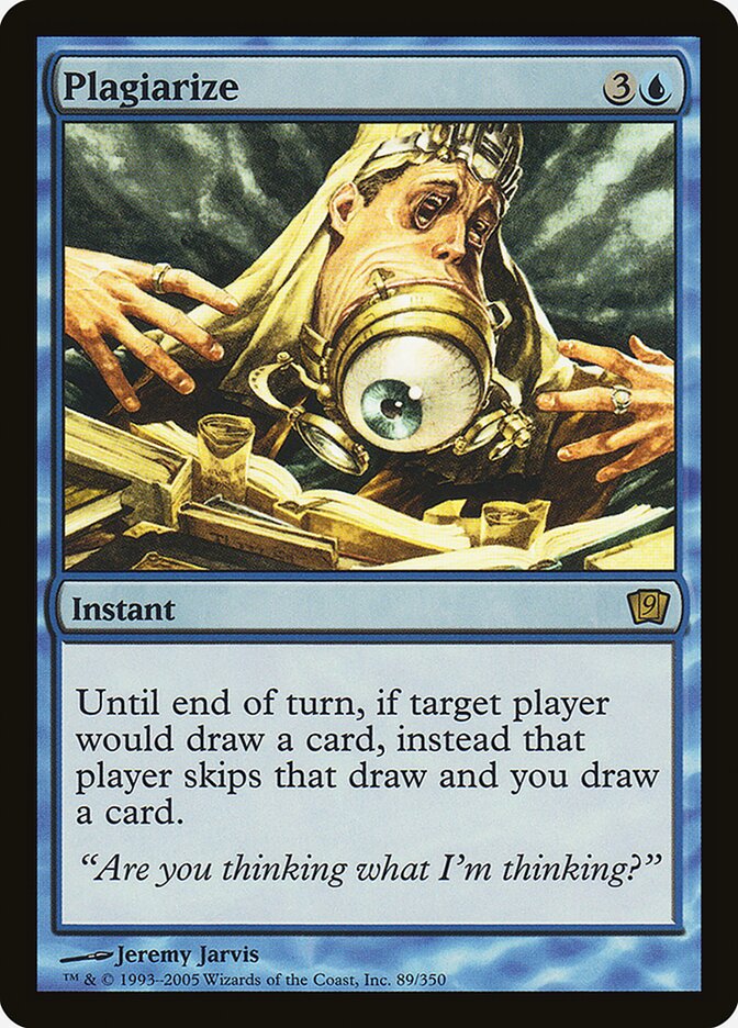 Plagiarize card front