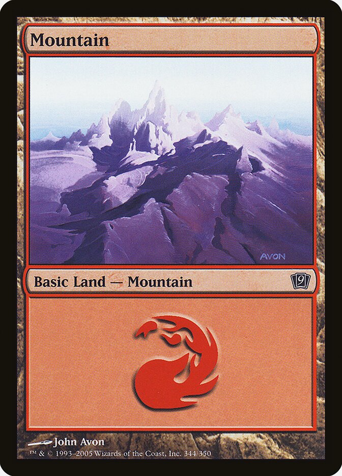 Mountain card front