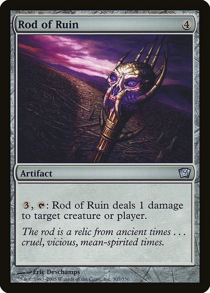 Rod of Ruin card front